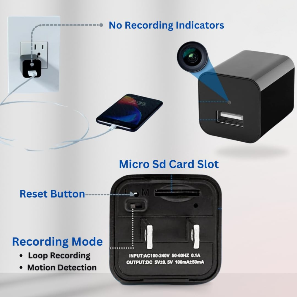 Surveillance USB-oplader