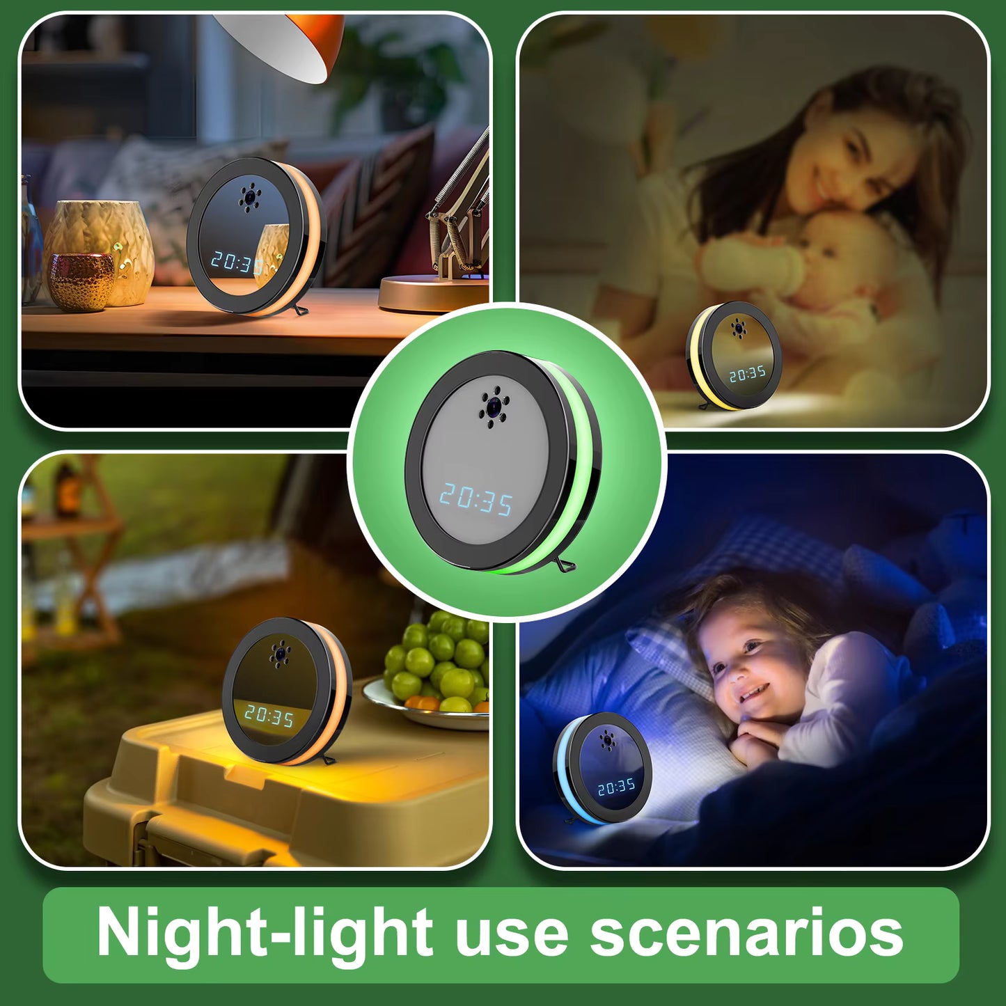 Mini klok spioncamera