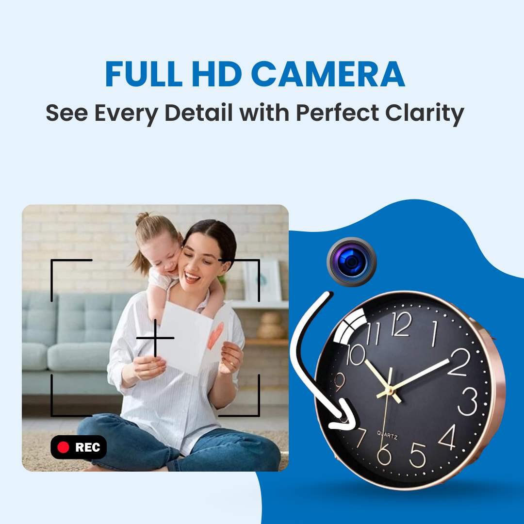 Wall Clock with WiFi Camera