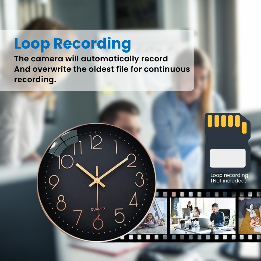 Wall Clock with WiFi Camera