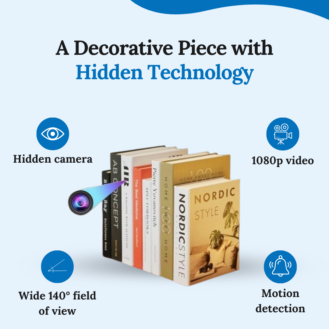 Decorative Book Security Camera