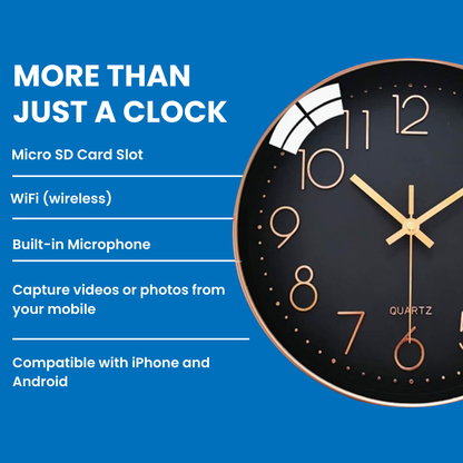 Wall Clock with WiFi Camera